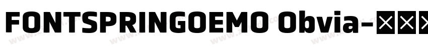 FONTSPRINGOEMO Obvia字体转换